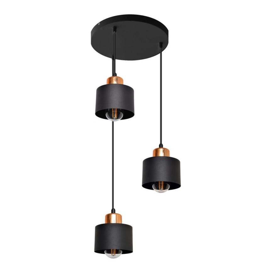 Hängeleuchte EDISON 3xE27/15W/230V