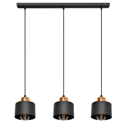 Hängeleuchte EDISON 3xE27/15W/230V