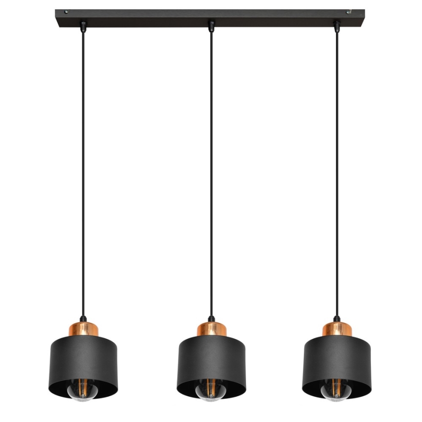 Hängeleuchte EDISON 3xE27/15W/230V