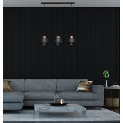 Hängeleuchte EDISON 3xE27/15W/230V