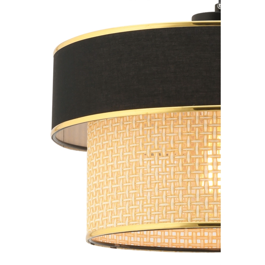 Hängeleuchte ERO mit Kabel 1xE27/60W/230V schwarz/beige