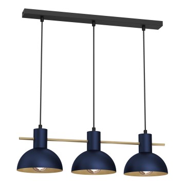 Hängeleuchte ESTATE MINI 3xE27/15W/230V blau