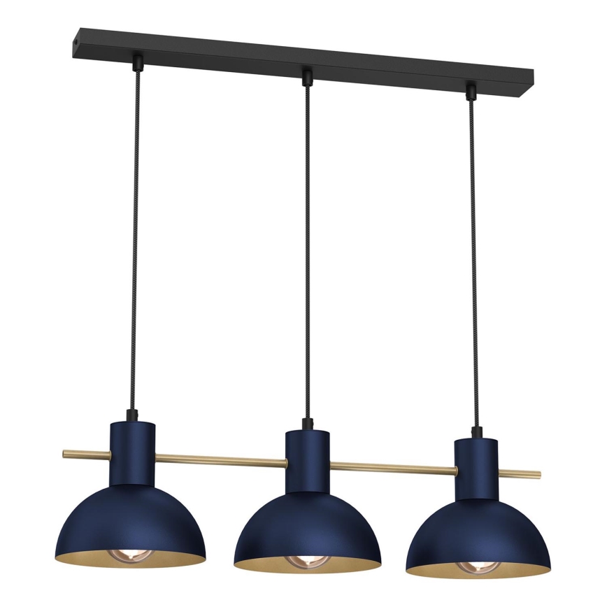Hängeleuchte ESTATE MINI 3xE27/15W/230V blau