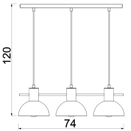 Hängeleuchte ESTATE MINI 3xE27/15W/230V grün
