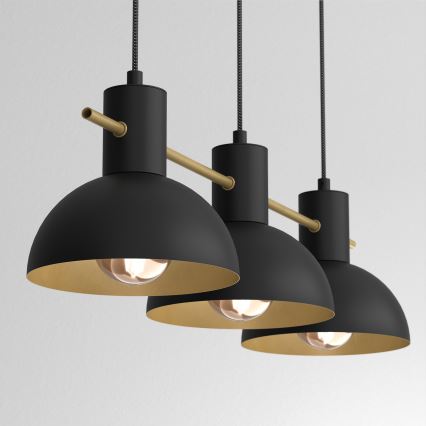Hängeleuchte ESTATE MINI 3xE27/15W/230V schwarz