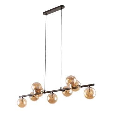Hängeleuchte ESTERA 9xG9/6W/230V braun/rauchig beige