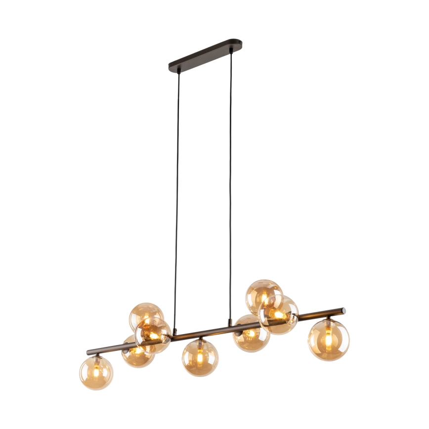 Hängeleuchte ESTERA 9xG9/6W/230V braun/rauchig beige