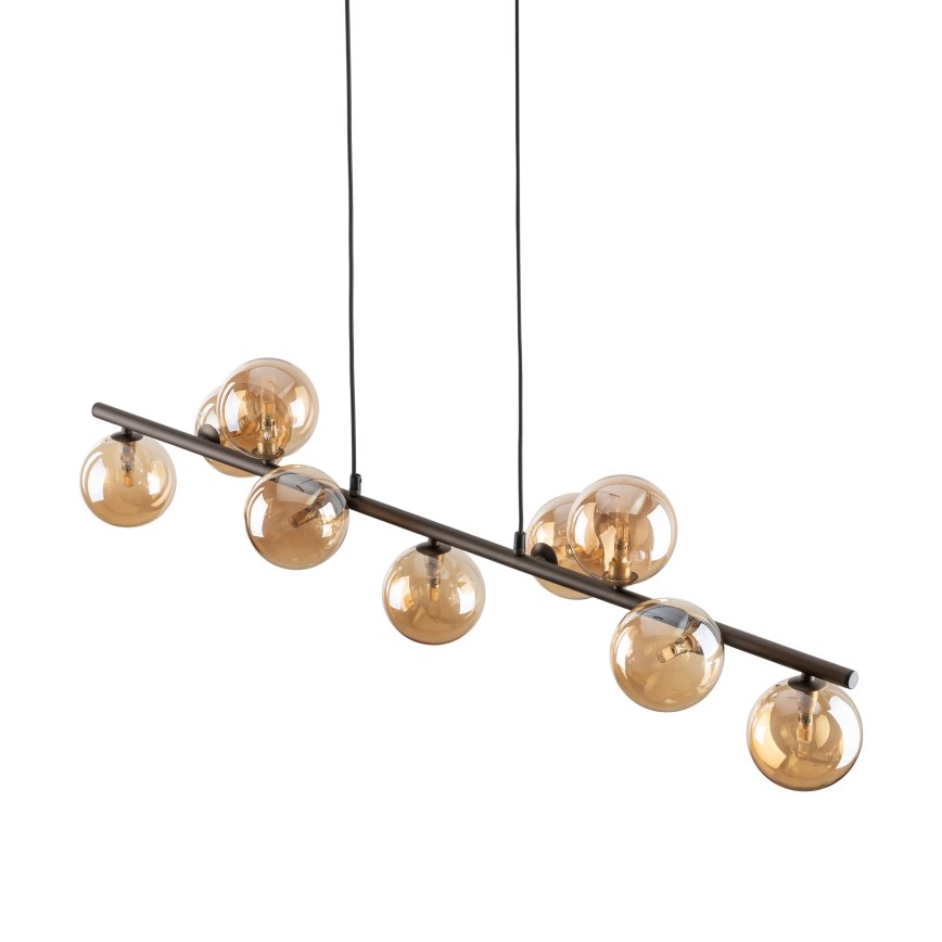 Hängeleuchte ESTERA 9xG9/6W/230V braun/rauchig beige