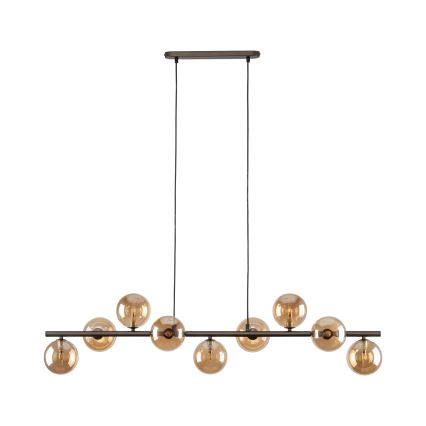Hängeleuchte ESTERA 9xG9/6W/230V braun/rauchig beige