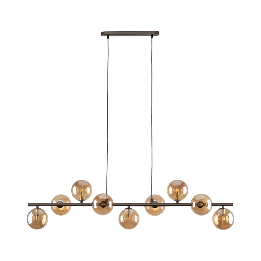 Hängeleuchte ESTERA 9xG9/6W/230V braun/rauchig beige