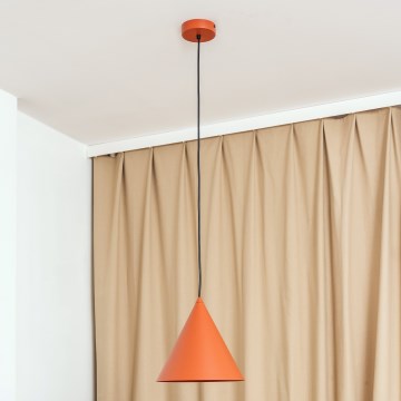 Hängeleuchte ETNA II an Kabel 1xE27/15W/230V Ø 25 cm orange
