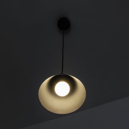 Hängeleuchte ETNA II mit Kabelaufhängung, 1x E27/15W/230V, Ø 18,5 cm, schwarz