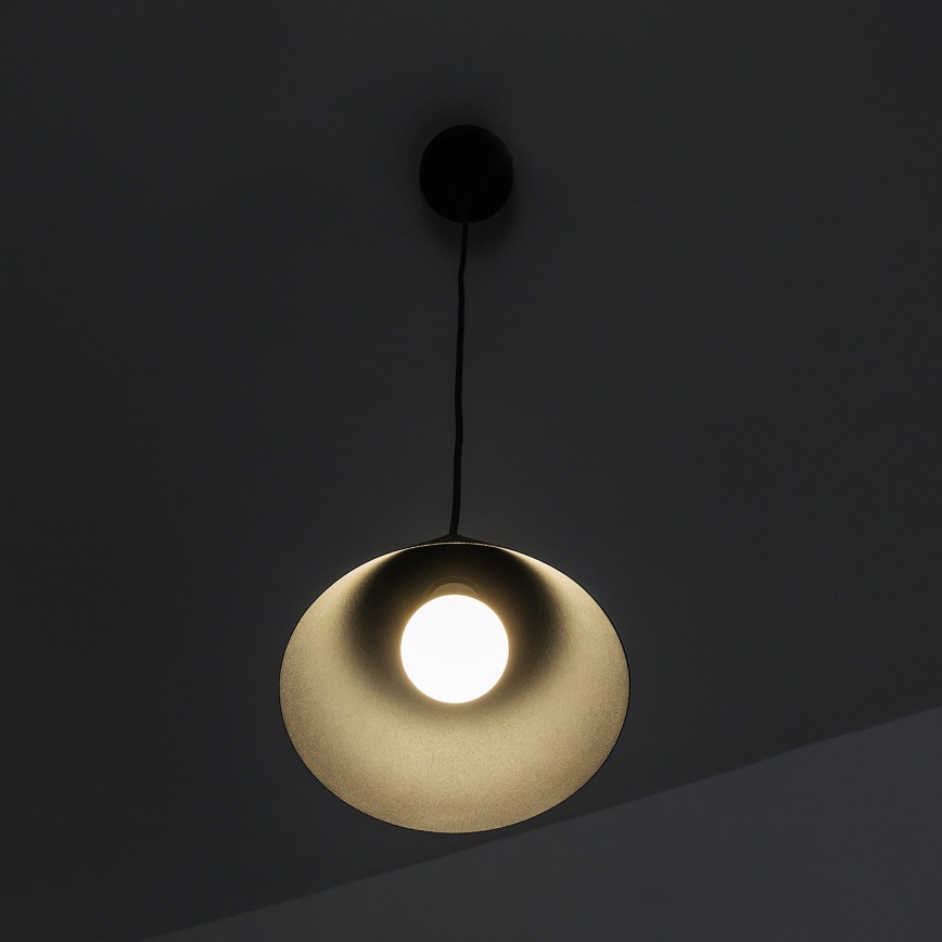 Hängeleuchte ETNA II mit Kabelaufhängung, 1x E27/15W/230V, Ø 18,5 cm, schwarz