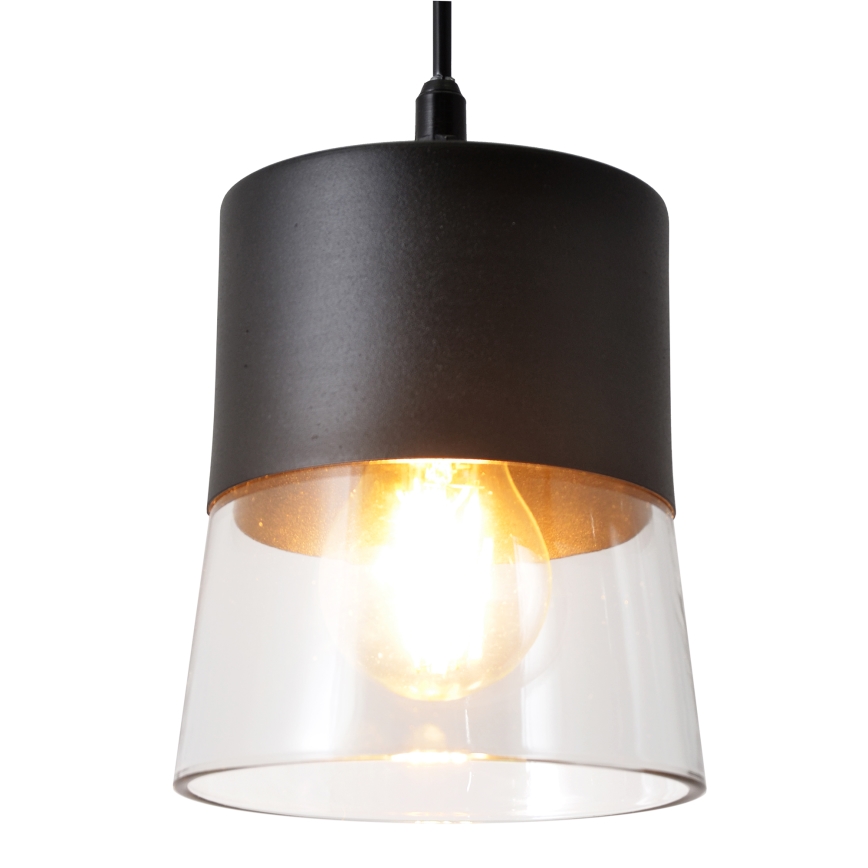 Hängeleuchte FERGIE 1xE27/15W/230V schwarz