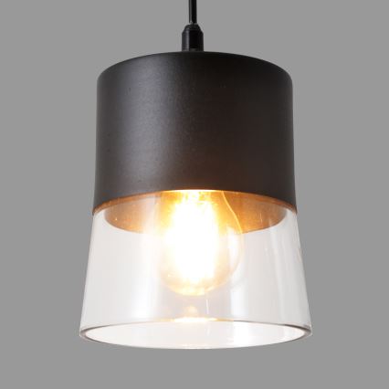 Hängeleuchte FERGIE 1xE27/15W/230V schwarz