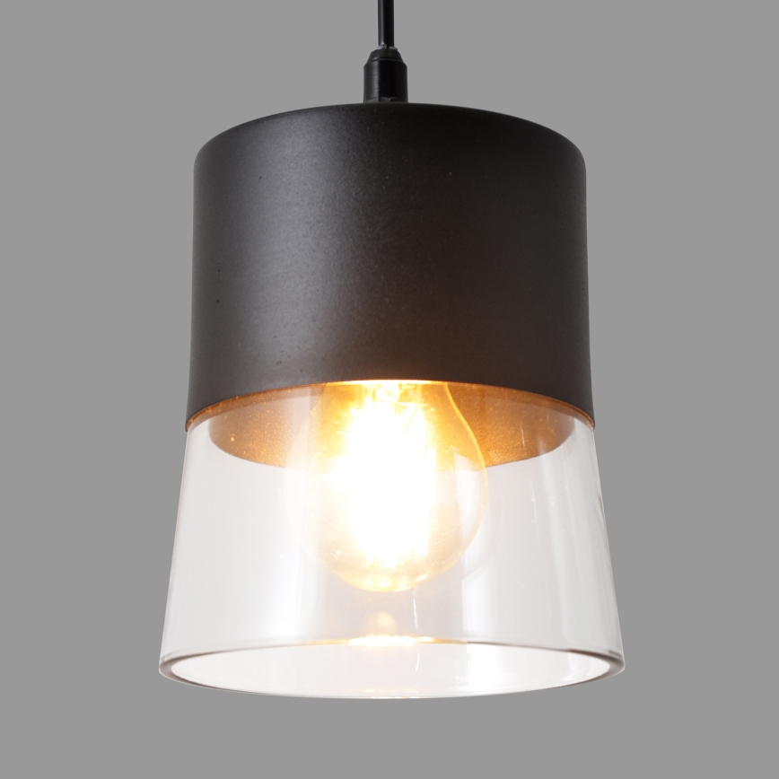 Hängeleuchte FERGIE 1xE27/15W/230V schwarz