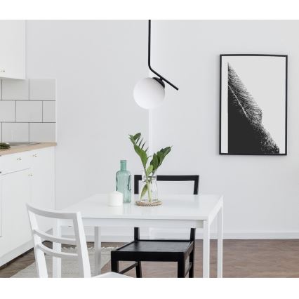 Hängeleuchte FIRA 1xE27/60W/230V schwarz