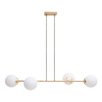 Hängeleuchte FIRA 4xE27/60W/230V golden