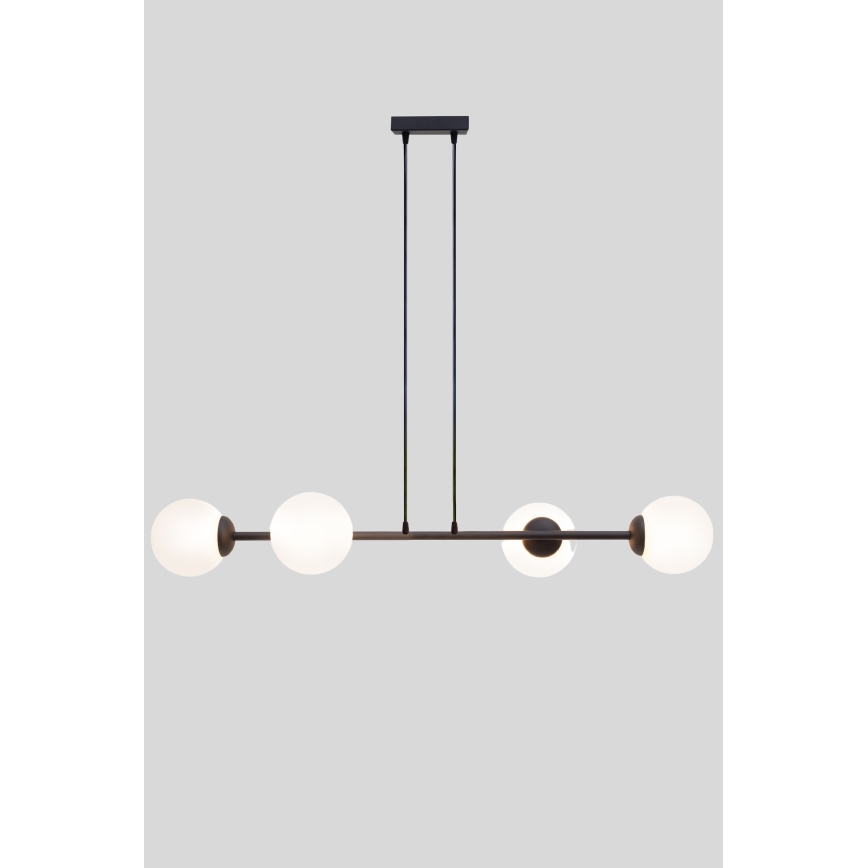 Hängeleuchte FIRA 4xE27/60W/230V schwarz
