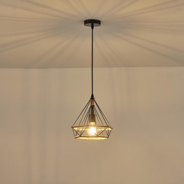 Hängeleuchte FLARE 1xE27/15W/230V d 25 cm beige