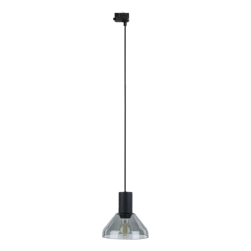 Hängeleuchte für 3-Phasen-Schienensystem NEO 1xE27/15W/230V schwarz/rauchig schwarz