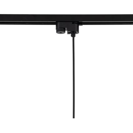 Hängeleuchte für 1-Phasen-Schienensystem TRACER 1xE27/15W/230V d 30 cm schwarz/braun