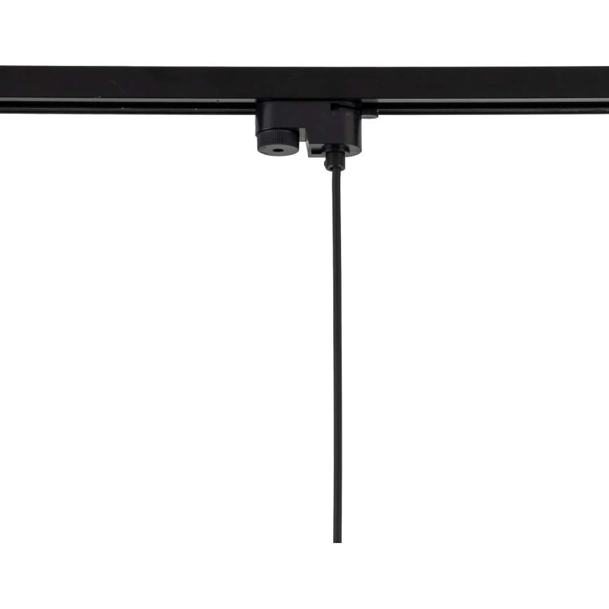 Hängeleuchte für 1-Phasen-Schienensystem TRACER 1xE27/15W/230V d 30 cm schwarz/braun