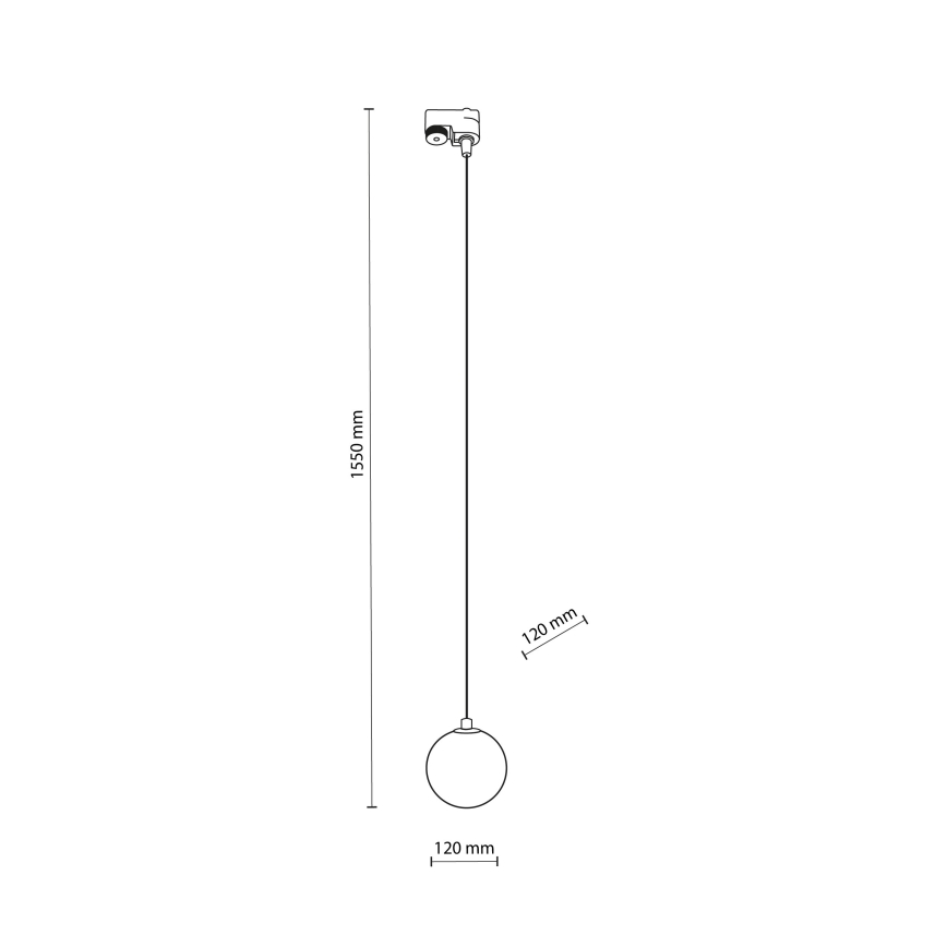 Hängeleuchte für 1-Phasen-Schienensystem TRACER 1xG9/8W/230V weiß