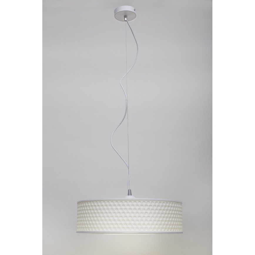 Hängeleuchte GARDA 1xE27/60W/230V d 40 cm weiß