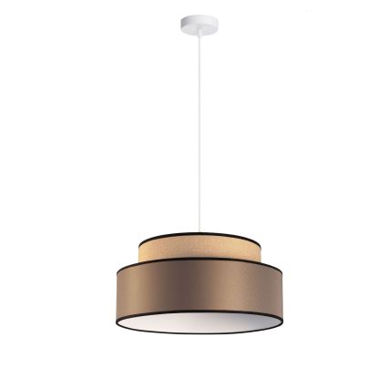 Hängeleuchte GRACE 1xE27/60W/230V d 40 cm beige/braun