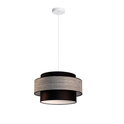 Hängeleuchte GRACE 1xE27/60W/230V d 40 cm schwarz/grau