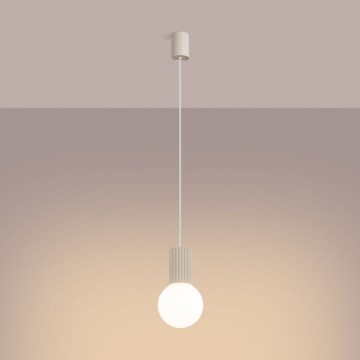 Hängeleuchte HALO 1xG9/8W/230V d 12 cm cremefarben