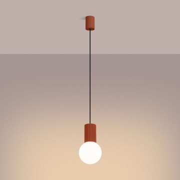 Hängeleuchte HALO 1xG9/8W/230V d 12 cm orange