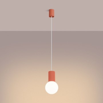 Hängeleuchte HALO 1xG9/8W/230V d 12 cm rosa