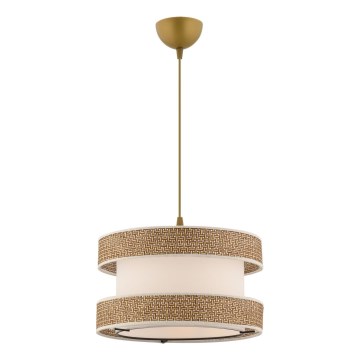 Hängeleuchte HALO mit Kabel 1xE27/60W/230V creme/beige