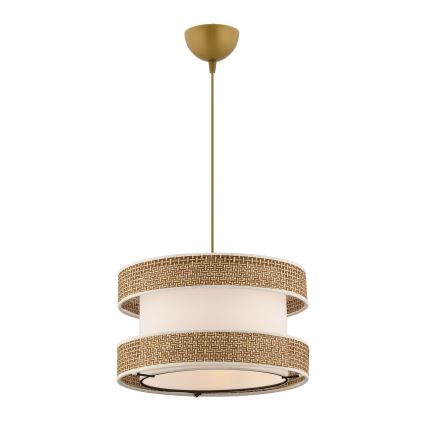 Hängeleuchte HALO mit Kabel 1xE27/60W/230V creme/beige