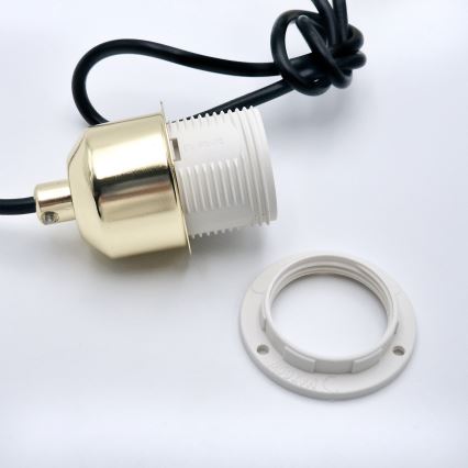 Hängeleuchte HARMA 1xE27/15W/230V d 20 cm weiß/golden