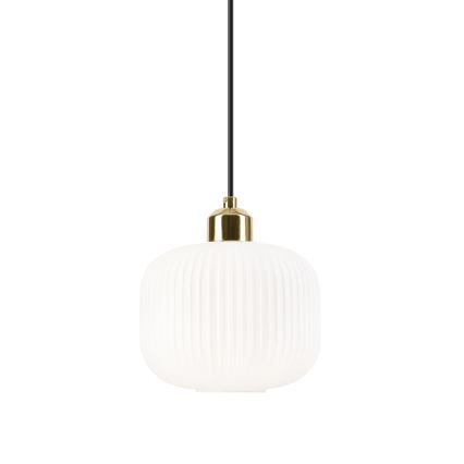 Hängeleuchte HARMA 1xE27/15W/230V d 20 cm weiß/golden