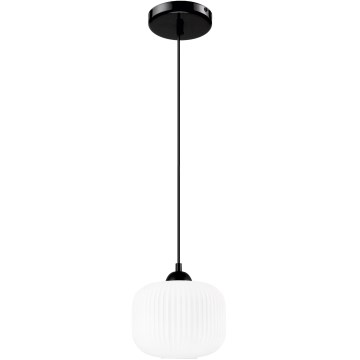 Hängeleuchte HARMA 1xE27/15W/230V d 20 cm weiß/schwarz