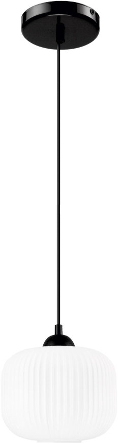 Hängeleuchte HARMA 1xE27/15W/230V d 20 cm weiß/schwarz