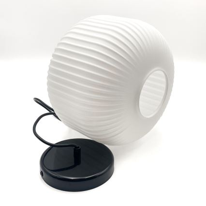 Hängeleuchte HARMA 1xE27/15W/230V d 20 cm weiß/schwarz