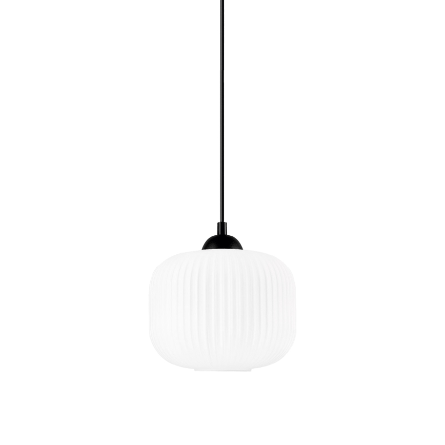 Hängeleuchte HARMA 1xE27/15W/230V d 20 cm weiß/schwarz