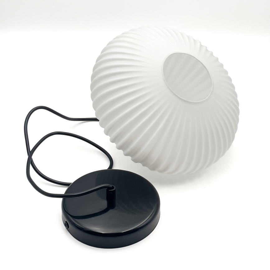 Hängeleuchte HARMA 1xE27/15W/230V d 25 cm weiß/schwarz