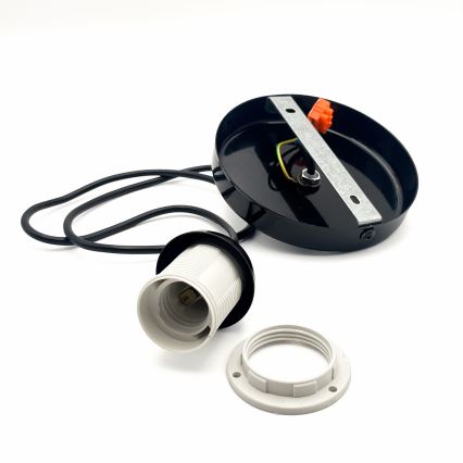 Hängeleuchte HARMA 1xE27/15W/230V d 25 cm weiß/schwarz