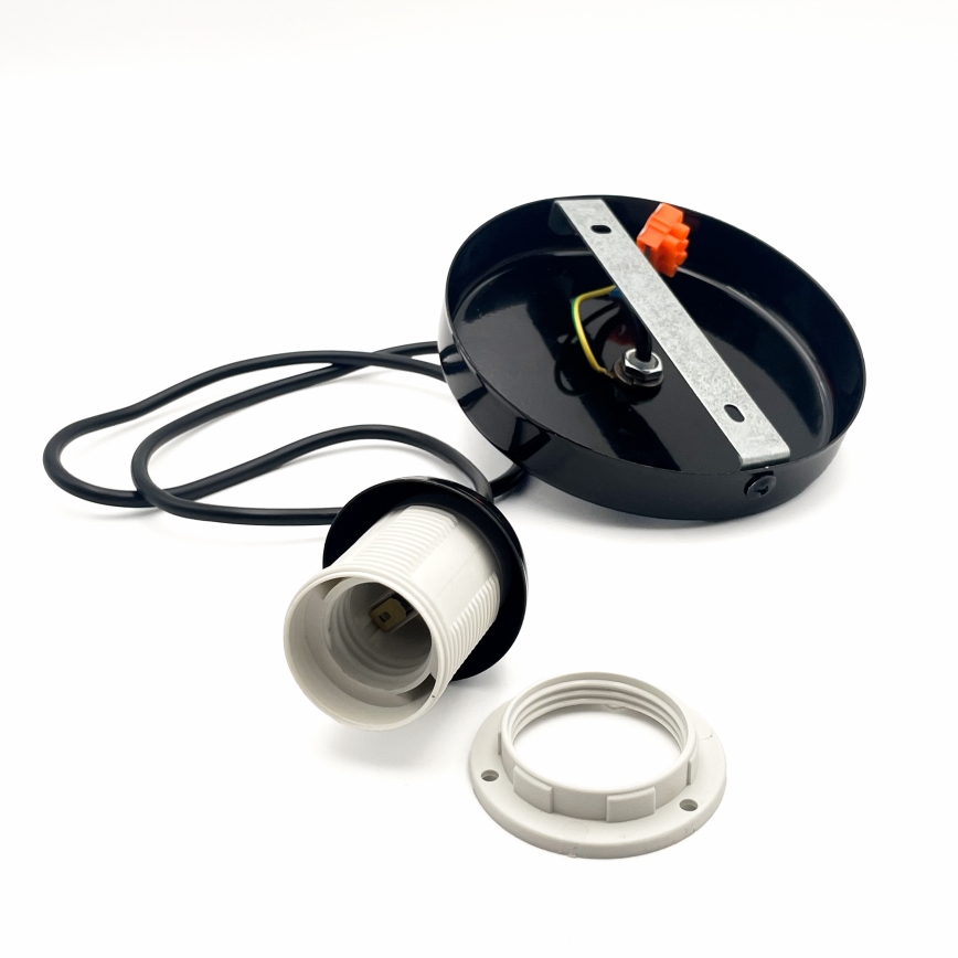 Hängeleuchte HARMA 1xE27/15W/230V d 25 cm weiß/schwarz