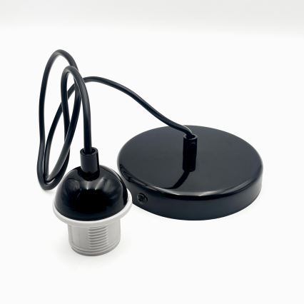 Hängeleuchte HARMA 1xE27/15W/230V d 25 cm weiß/schwarz