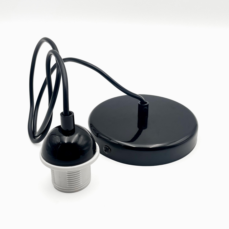 Hängeleuchte HARMA 1xE27/15W/230V d 25 cm weiß/schwarz