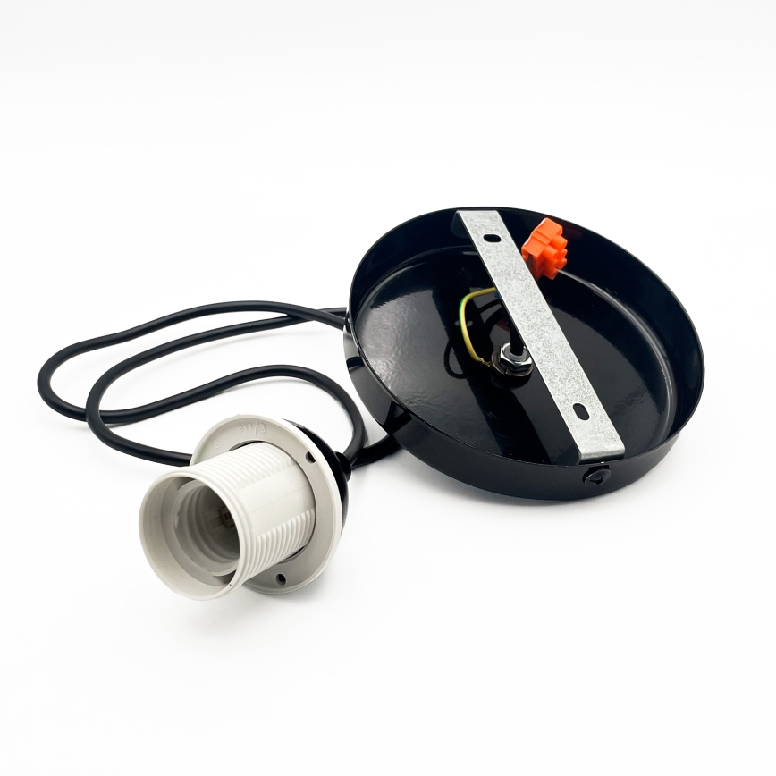 Hängeleuchte HARMA 1xE27/15W/230V d 25 cm weiß/schwarz