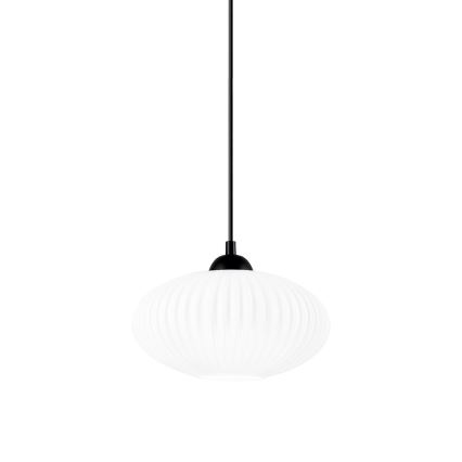 Hängeleuchte HARMA 1xE27/15W/230V d 25 cm weiß/schwarz