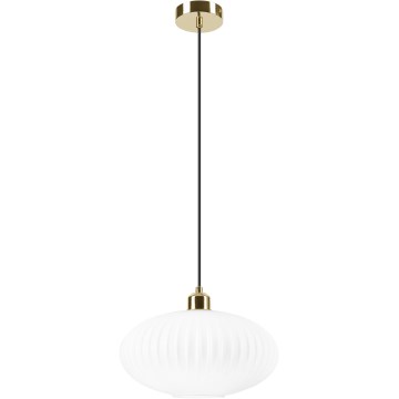 Hängeleuchte HARMA 1xE27/15W/230V d 30 cm weiß/golden